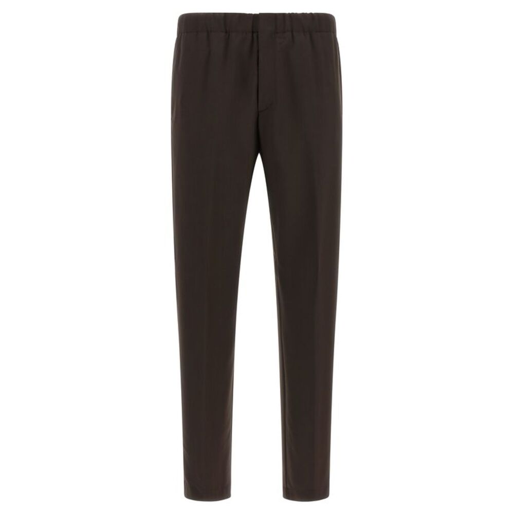 Lardini Brown Virgin Wool Casual Men's Pants